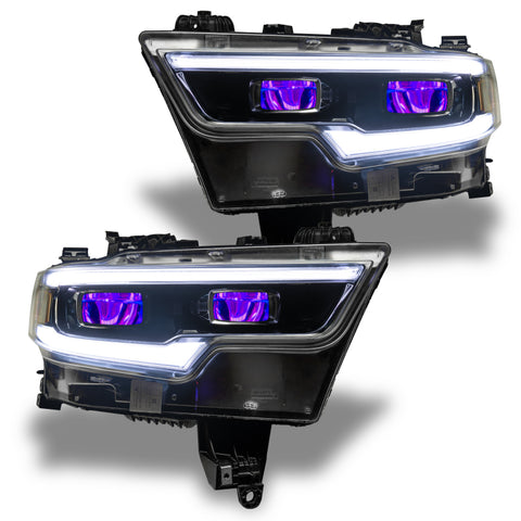 Oracle 19-21 RAM 1500 RGB Headlight Demon Eye Kit - LED Projector - w/o Controller - 1456-334