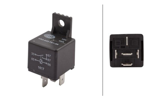 Hella Relay 12V 40A SPST D87 Bkt - 933791061