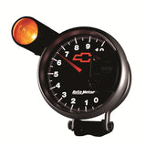 Autometer GM Bowtie Black 5in 10000 RPM Pedestal Electronic Tachometer w/ Ext Shift Light - 3699-00406