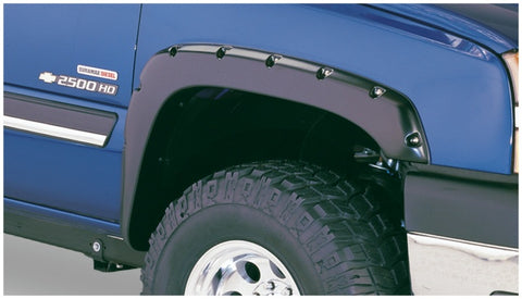 Bushwacker 07-07 Chevy Silverado 1500 Classic Fleetside Pocket Style Flares 4pc - Black - 40918-02