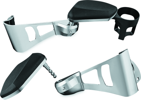 Kuryakyn Passenger Armrests  14-23 Touring Models Chrome - 8955