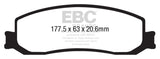 EBC 12 Ford F350 (inc Super Duty) 6.2 DRW 2WD Yellowstuff Front Brake Pads - DP43001R