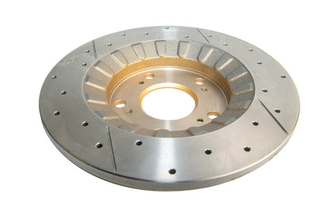 DBA 00-09 Honda S2000 Rear Street Series Drilled & Slotted Rotor w/Gold Hat - DBA483X