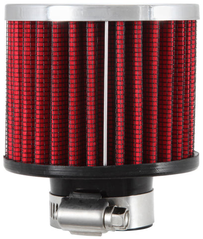 K&N 1.25in Flange ID x 3in OD x 2.5in H Rubber Base Crankcase Vent Filter - 62-1390