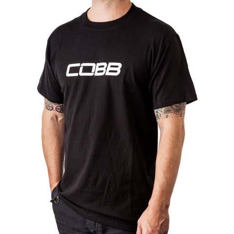 Cobb Tuning Logo Mens Tee - Size Large - CO-BLACKCOBB-L