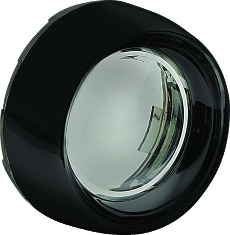 Kuryakyn Deep Dish Bezel For Bullet Turn Signals Smoke Lens Gloss Black - 5480