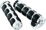 Kuryakyn Premium ISO Grips With Throttle Boss Dual Cable Chrome - 6212