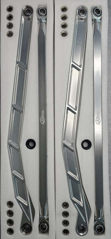 Elektric Offroad 2022+ Polaris Rzr Pro Rurbo R Billet High Clearance Radius Rods Anodized Clear - RRL610033