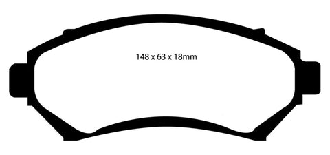 EBC 97-03 Buick Century 3.1 Redstuff Front Brake Pads - DP31100C