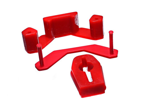 Energy Suspension Manual Trans Mount And Shifter Bushing Set - Red - 4.1140R