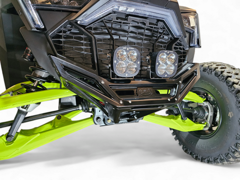 Elektric Offroad 2022-2025 Polaris Rzr Pro R/ Pro S/Turbo R Billet Front Winch Bumper Anodized Black - FWB610030