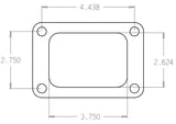 Cometic Garrett T6 .010in Rubber Coated Stainless Turbo Inlet Flange Gasket - C4517
