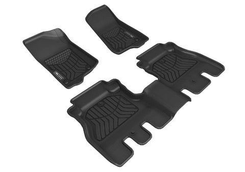 3D MAXpider 18-24 Jeep Wrangler JL Unlimited Maxtrac Black R1 R2 - A5JP01901809