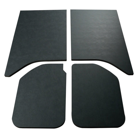 DEI 11-18 Jeep Wrangler JK 2-Door Boom Mat Headliner - 4 Piece - Black Leather Look - 50160