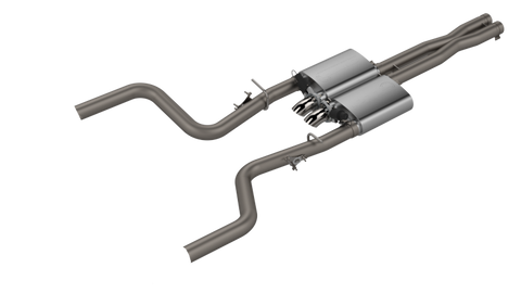 QTP 15-18 Dodge Challenger 5.7L 304SS Screamer Cat-Back Exhaust w/3in Tips - 430015