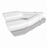 MagnaFlow Double Wall 3in Dual Round Polished Tip 2.25in Inlet - 35226