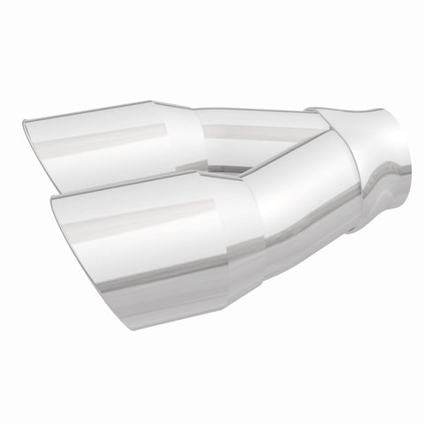 MagnaFlow Double Wall 3in Dual Round Polished Tip 2.25in Inlet - 35226