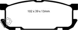 EBC 01-03 Mazda Miata MX5 1.8 (Sports Suspension) Yellowstuff Rear Brake Pads - DP41453R