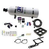 Nitrous Express Single Entry Crossbar RNC .178 4500 Flange Nitrous Kit (250-650HP) w/15lb Bottle - 63970-15