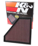 K&N Replacement Panel Air Filter 12.313in OS L x 10.313in OS W x 1.188in H for 13-14 Cadillac ATS - 33-2496