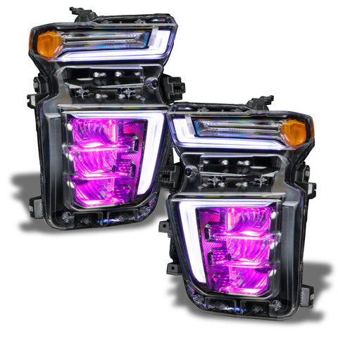 Oracle 20-21 Chevy Silverado HD 2500RGB Headlight Demon Eye Kit - w/o Controller - 1453-334