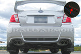 Rally Armor 11-14 Subaru WRX/STI (Sedan Only) Black UR Mud Flap w/Red Logo - MF19-UR-BLK/RD