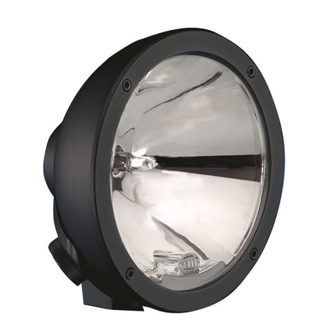 Hella Rallye 4000 Compact Black Driving Lamp w/ Bulb and Stone Shield - 009094181