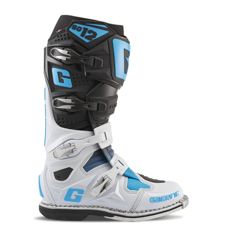 Gaerne SG12 Limited Edition Boot Black/White/Carolina Blue - Size 10 - 2174-103-10