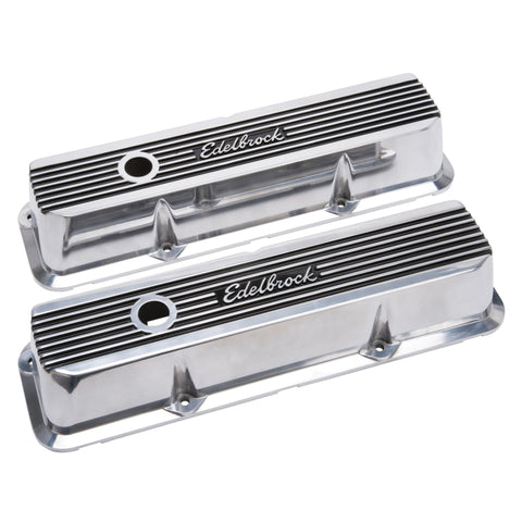Edelbrock Valve Covers Elite II Ford FE 1958-76 Polished - 4277