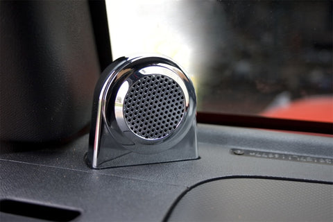 Rugged Ridge 07-10 Jeep Wrangler JK Chrome Tweeter Speaker Enclosures - 11156.11