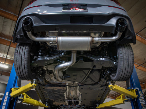 aFe Gemini XV 3in to 2 1/2in 304 SS Cat-Back Exhaust 22-23 Volkswagen GTI (MK8) 2.0L w/ Carbon Tips - 49-36451-C