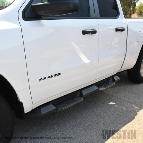 Westin/HDX 19-21 Ram 1500 Quad Cab (Excl. Classic) Xtreme Nerf Step Bars - Textured Black - 56-24095