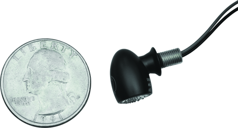 Kuryakyn Kellerman Atto Clear Lens Amber Satin Black - 2535