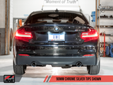 AWE Tuning BMW F22 M235i / M240i Touring Edition Axle-Back Exhaust - Chrome Silver Tips (90mm) - 3010-32028