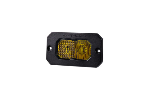 Diode Dynamics Stage Series 2in LED Pod Sport - Yellow Combo Flush ABL (Single) - DD6730S