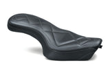 Mustang 04-21 Harley Sportster Super Tripper 1PC Seat Carbon- Black - 75238