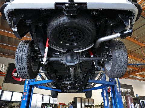 aFe 23-23 GM Trucks L6-3.0L (td) LZ0 Large Bore-HD 3 IN 409 SS Back Exhaust System w/Black Tip - 49-44144-B