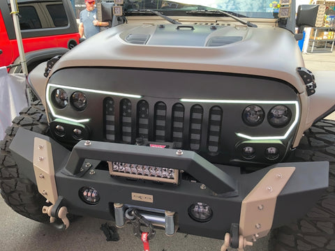 Oracle VECTOR Series Full LED Grille - Jeep Wrangler JK - NA - 5817-PRO