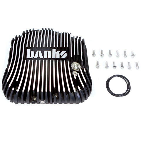 Banks 85-19 Ford F250/ F350 10.25in 12 Bolt Black Milled Differential Cover Kit - 19252