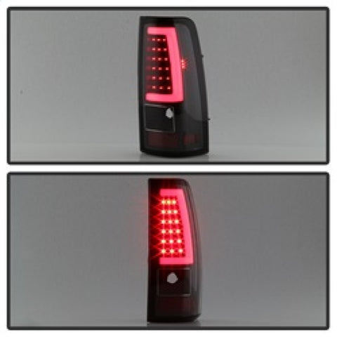 xTune Chevy Silverado 1500/2500/3500 99-02 / Version 3 Tail Lights Black ALT-ON-CS99V3-LBLED-BK - 9038761