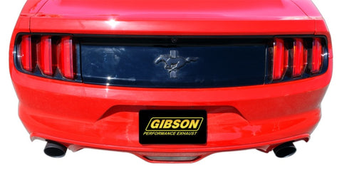 Gibson 15-17 Ford Mustang V6 3.7L 2.5in Cat-Back Dual Exhaust - Stainless - 619015
