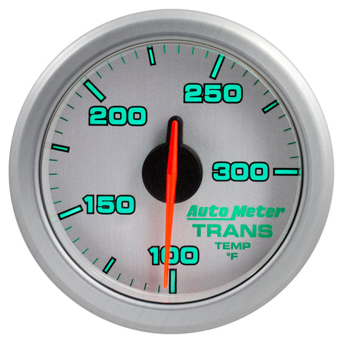 Autometer Airdrive 2-1/6in Trans Temperature Gauge 100-300 Degrees F - Silver - 9157-UL