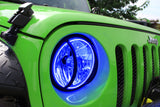 Oracle Jeep Wrangler JK 07-17 LED Waterproof Halo Kit - ColorSHIFT w/ Simple Controller - 3943-504