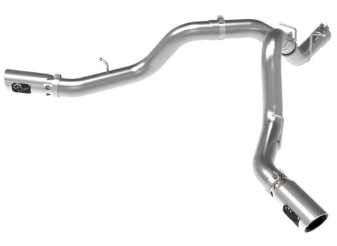 aFe Large Bore-HD 4in 409SS DPF-Back Exhaust System w/Polished Tips 20 GM Diesel Trucks V8-6.6L - 49-44126-P