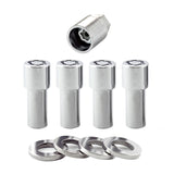 McGard Wheel Lock Nut Set - 4pk. (X-Long Shank) 7/16-20 / 13/16 Hex / 2.165in. Length - Chrome - 23180
