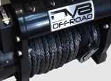 DV8 Offroad 12000 LB Winch w/ Synthetic Line & Wireless Remote - Black - WB12SR