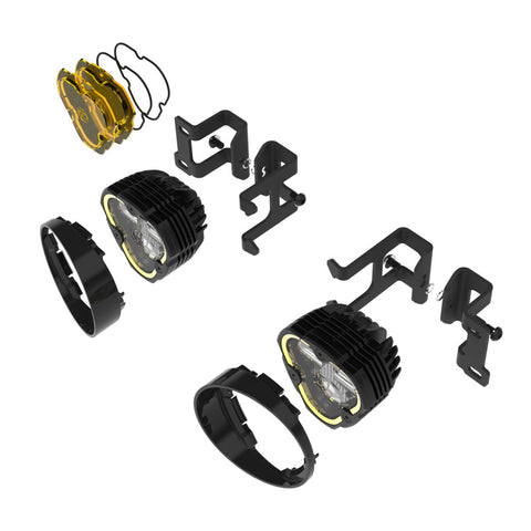 KC HiLiTES FLEX ERA 3 Dual Mode SAE Fog Lights - 2-Light Master Kit for Toyota Tacoma/4Runner/Tundra - 97154