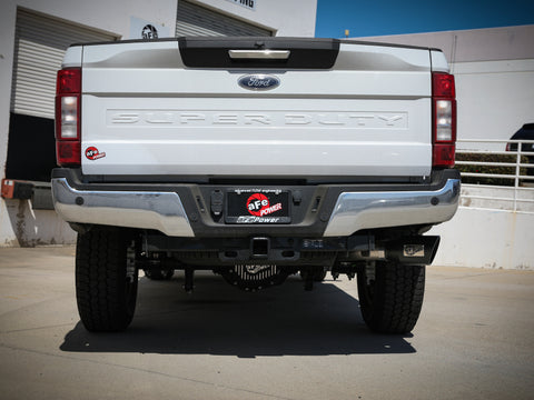 aFe Apollo GT Series 3-1/2in 409 SS Axle-Back Exhaust 17-20 Ford F-250/F-350 Black Tips w/o Muffler - 49-43116NM-B