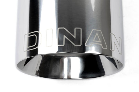 Dinan Double-Walled 4.5in Clamp-On Exhaust Tip - Polished - 4.5in Outlet / 3.25in Inlet - D663-0645-BOX