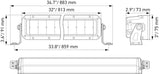 Hella Universal Black Magic 30in Tough Double Row Light Bar - Spot & Flood Light - 358197411